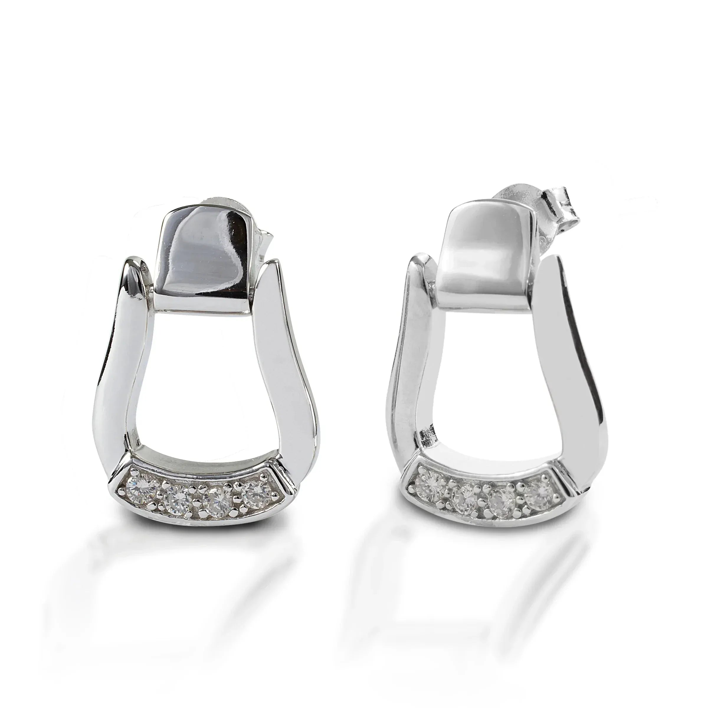 Stirrup Earrings in 925 Sterling Silver