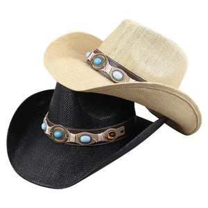 Elegant Western Cowboyhatt med Smyckesdetaljer