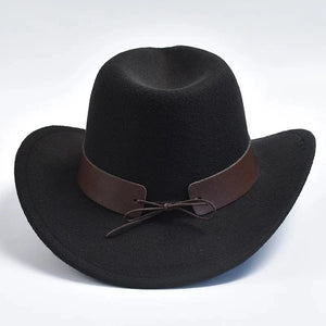 Filt cowboyhatt med oxhuvud
