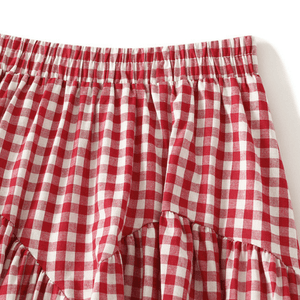 Gingham kjol
