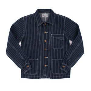 Workwear denim skjorta Mörkblå randig / 36
