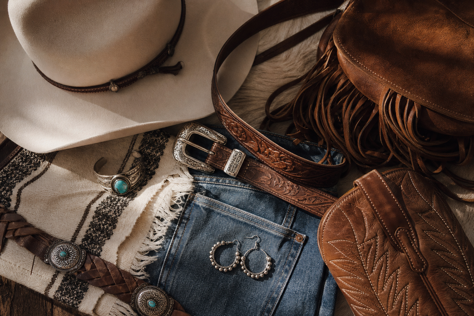 Cowboy boots avec une mini robe : oser le contraste