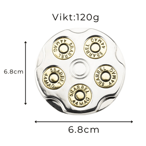 Bältesspänne revolver barrett western stil silver Silver
