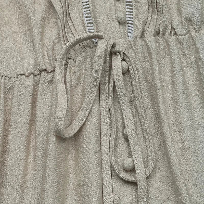 Beige klänning maxi
