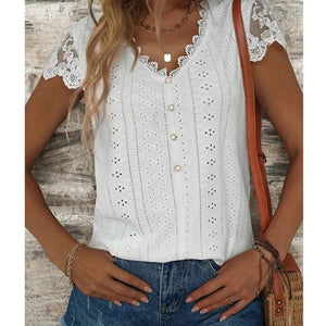 Blus med spets
