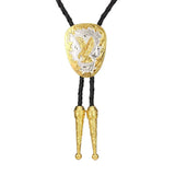 Bolo tie i guld med örnmotiv Silver och guld