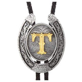 Bolo tie med bokstavsemblem A–Z Silver T