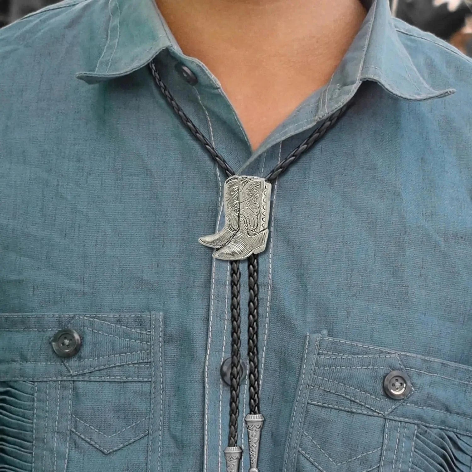 Bolo tie med cowboyboots