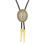 Bolo tie med initial A–Z i tvåtonad metall U