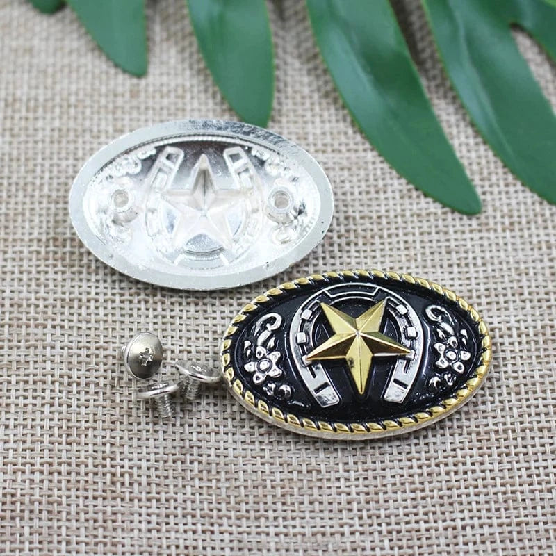 Concho med stjärnmotiv i retrostil