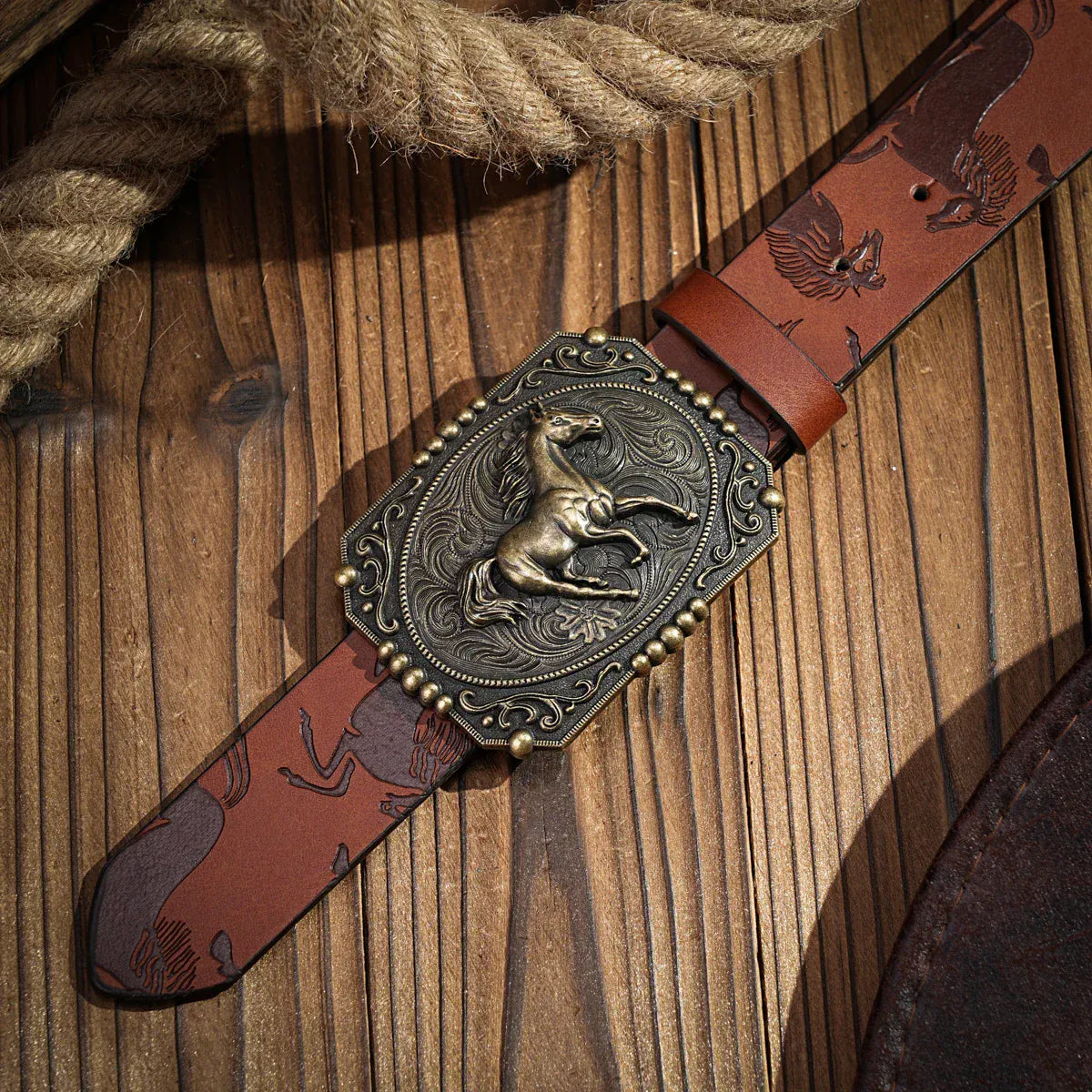 Cowboybälte hästspänne
