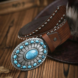 Cowboybälte turkosspänne