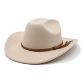 Cowboyhatt Flätad Rem Beige / 57-58cm