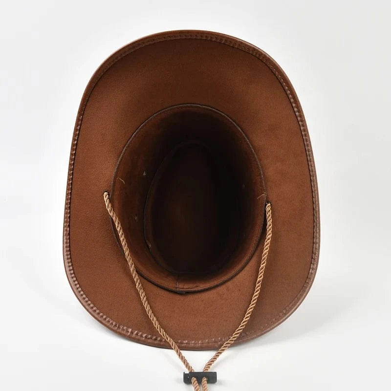 Cowboyhatt Herr med Tjurhuvud