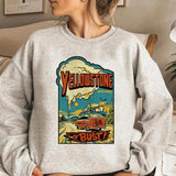 Cowgirl Hoodie i Fleece Wild West Poster / XS
