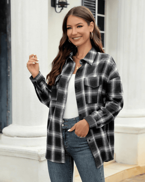 Cowgirl rutig flanellskjorta