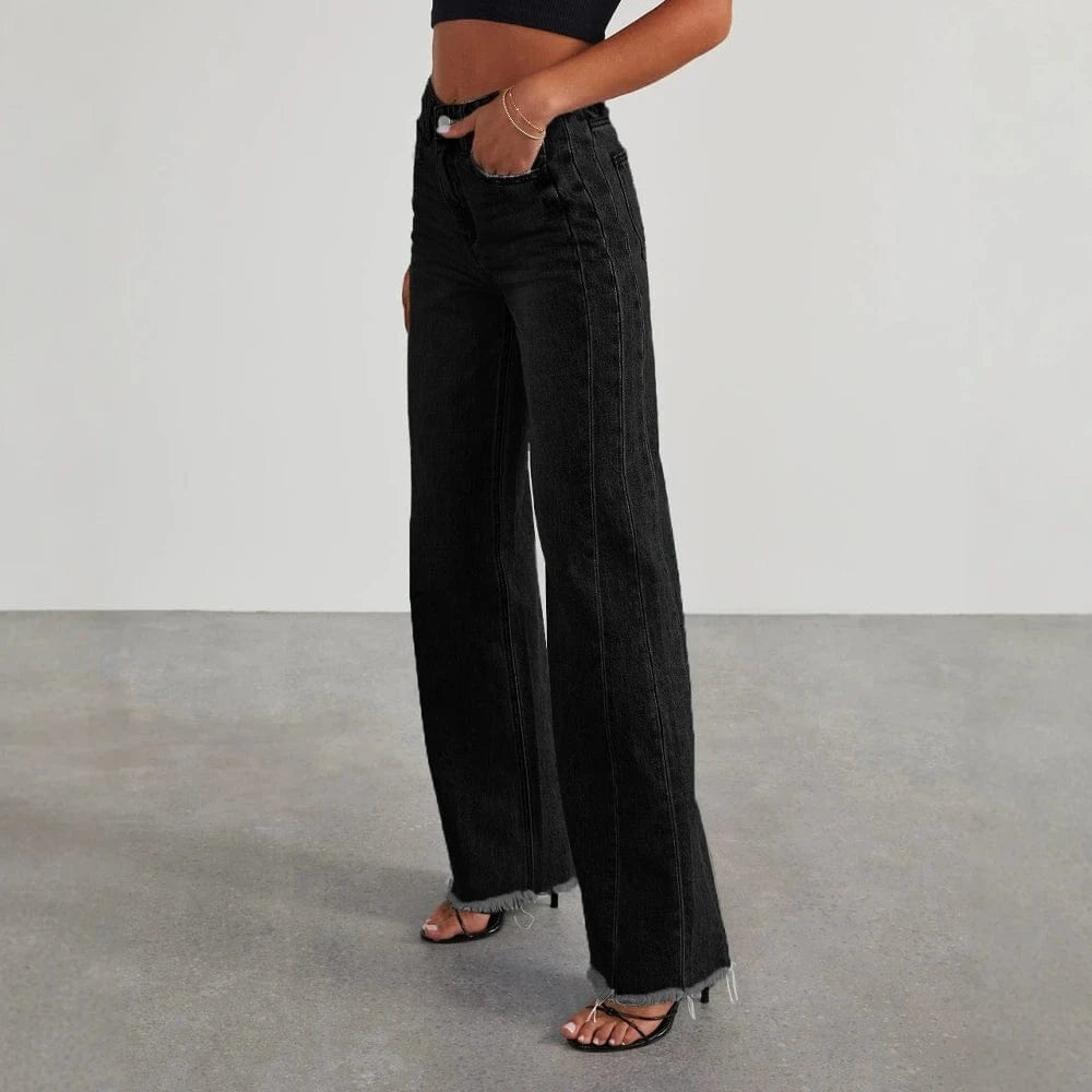 Cropped jeans dam