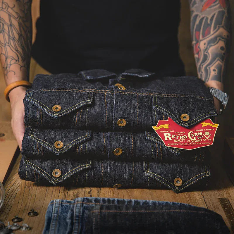 Denim jacka herr