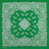Grön Bandana med Paisley Mandala-mönster Grön