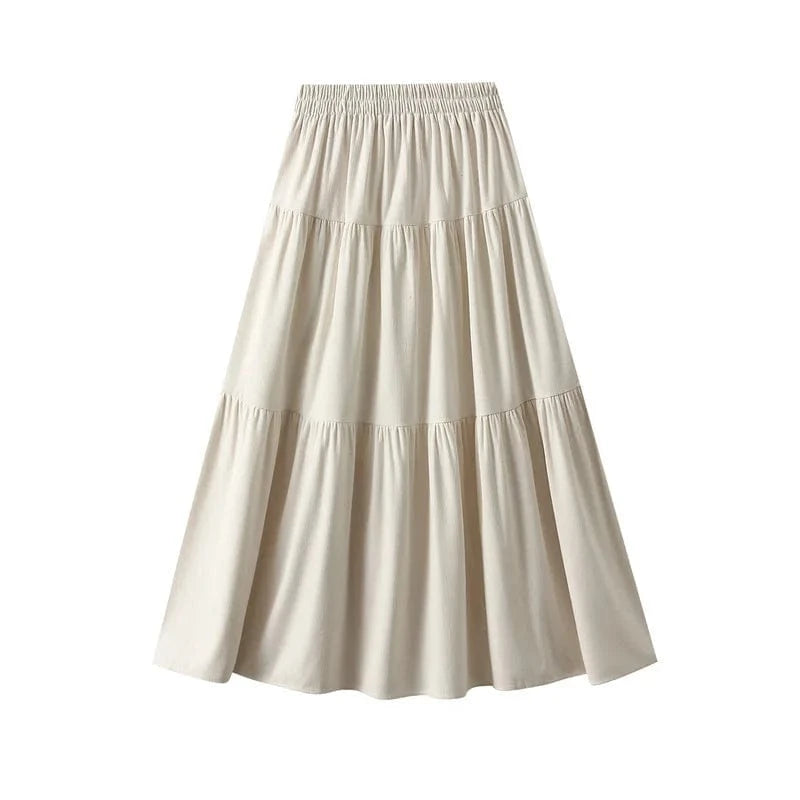 Kjol i manchester Beige / One Size