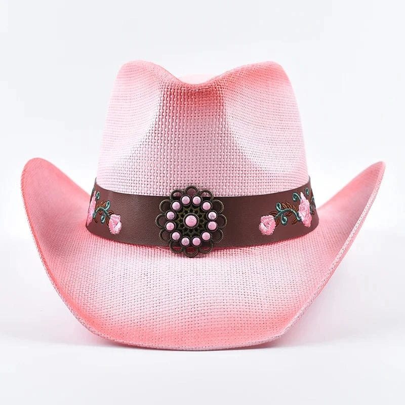 Ljusrosa Cowgirlhatt Ljusrosa / One Size