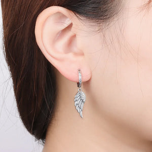 Orstarry 925 Sterling Silver Sparkling Wings Earrings Original Jewelry Drop Earrings Women Jewelry Party Trendy Anniversary Gift OTE4095