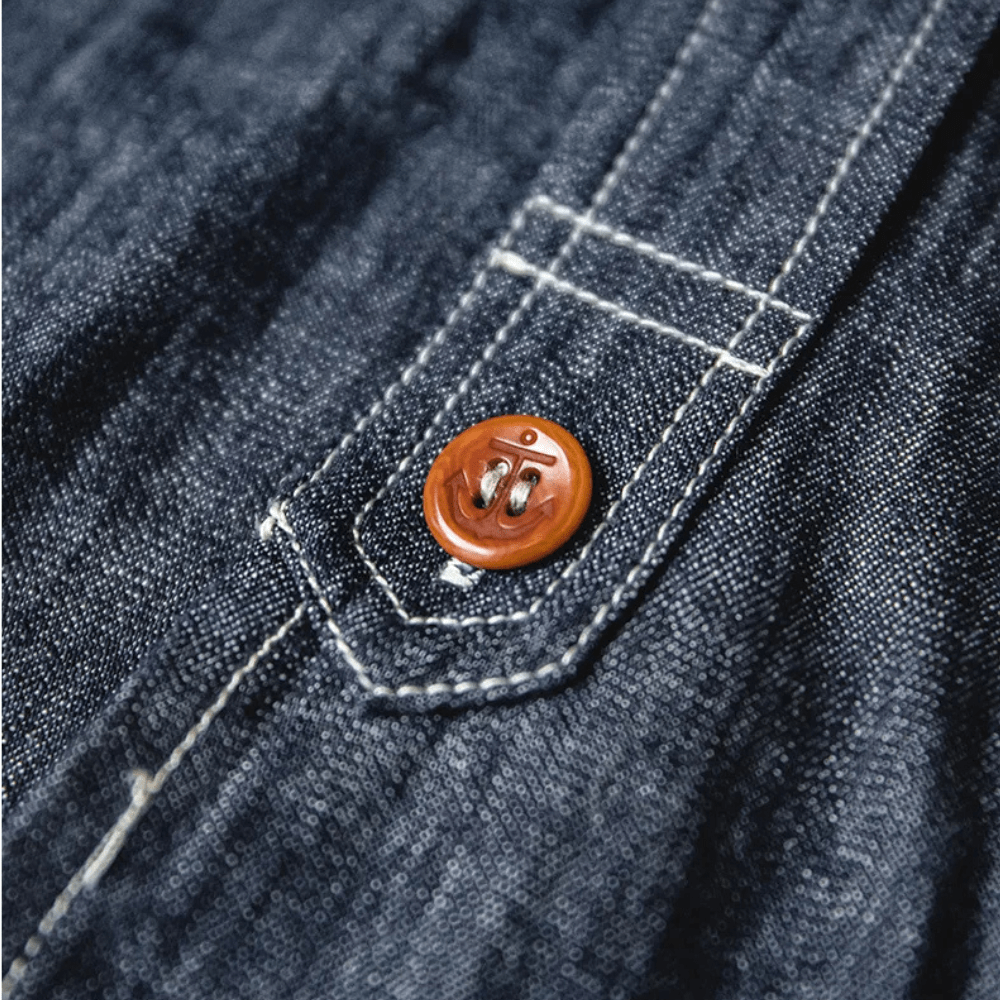 Retro denimskjorta för män