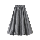 Rutig kjol Svart / One Size