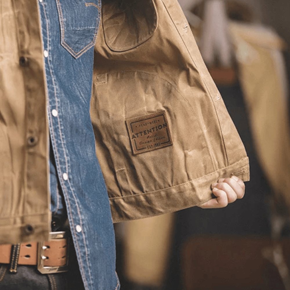 Vaxad canvas jacka