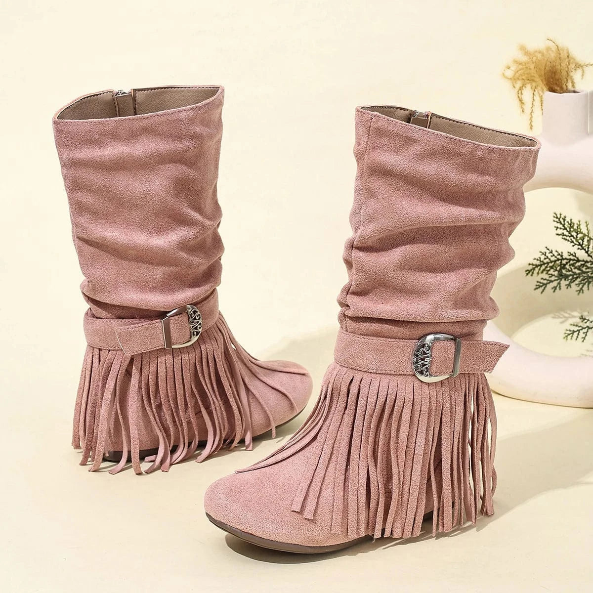 Cowgirl Boots med Fransar för Flickor